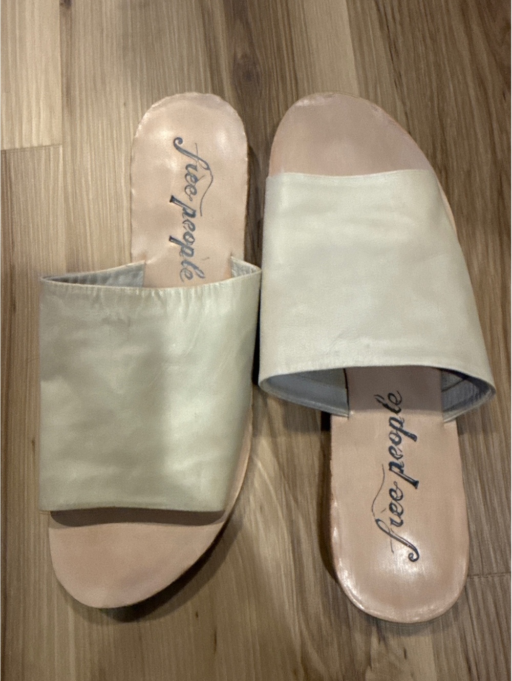Free people Leather Slides
